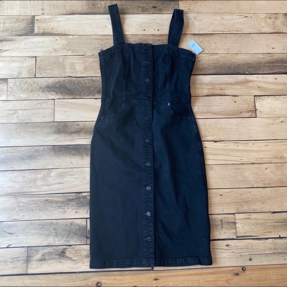 midi length denim dresses